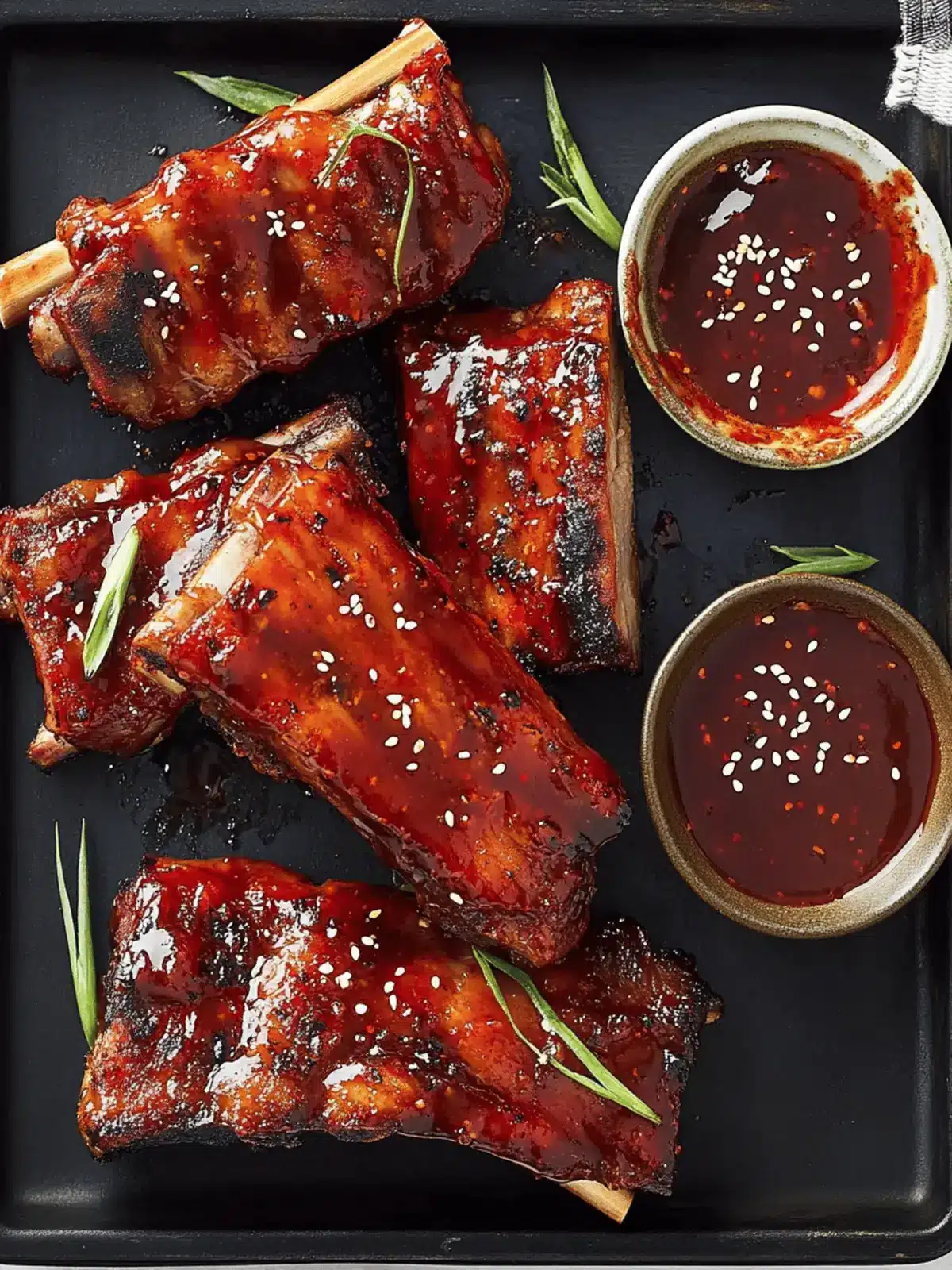 korean pork ribs with gochujang glaze