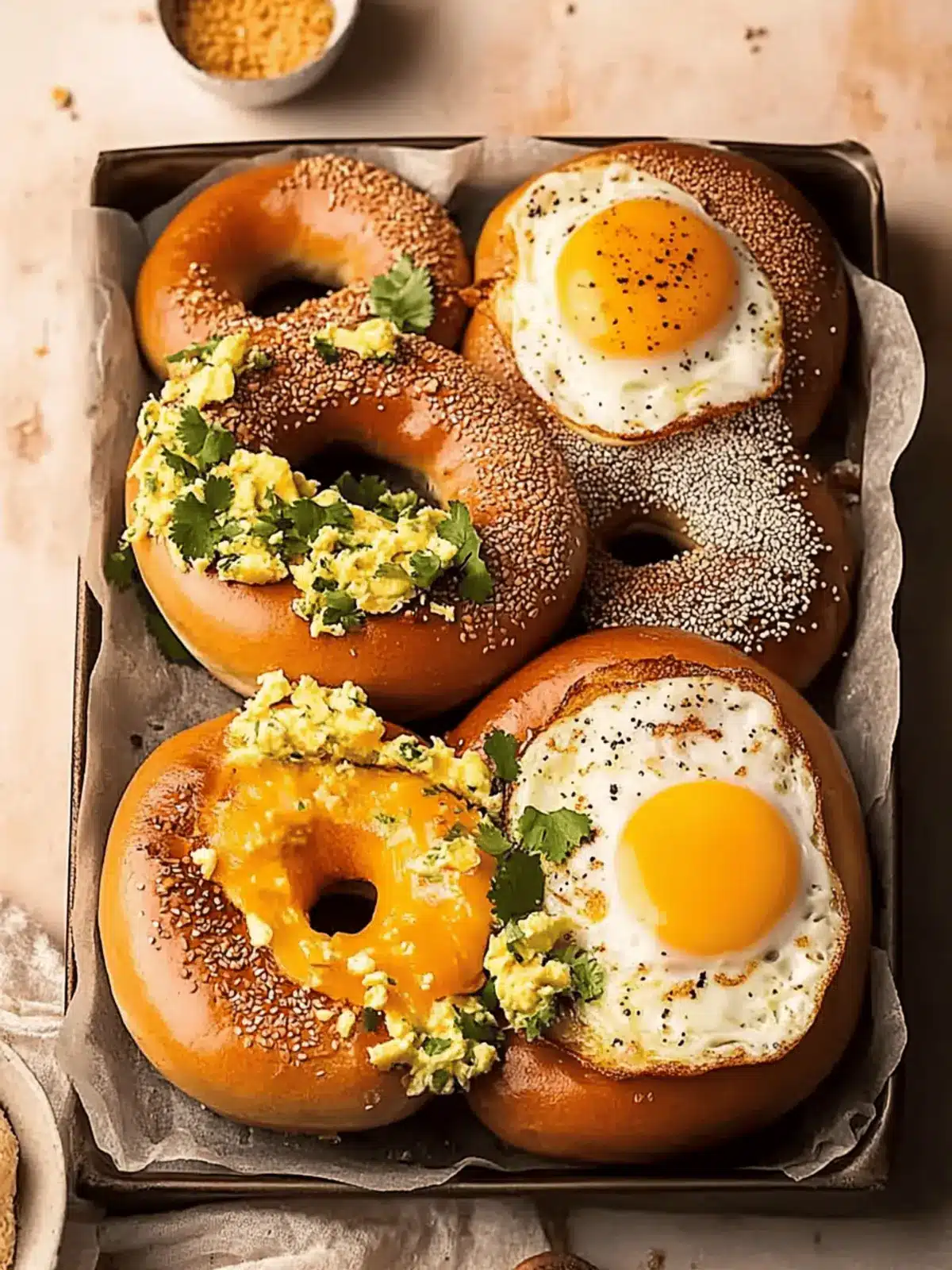 Bagel with Eggs and Cheese