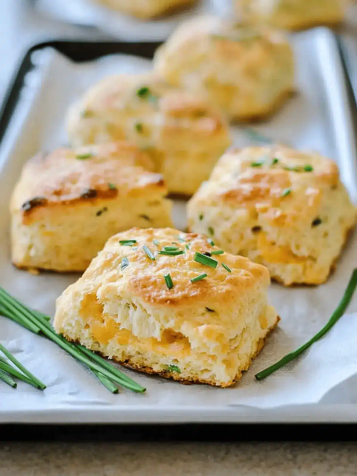 Cheddar and Chive Savory Scones
