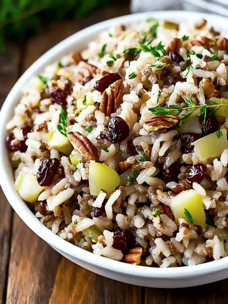 Rice Pilaf with Cranberries and Pecans