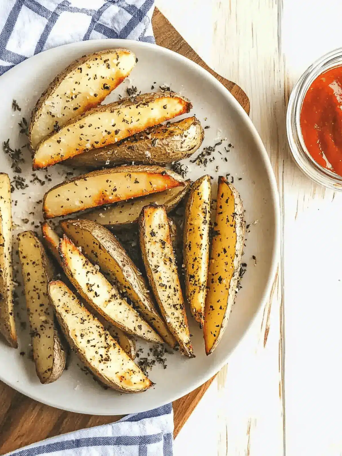 Oven-Roasted Ranch Potato Wedges