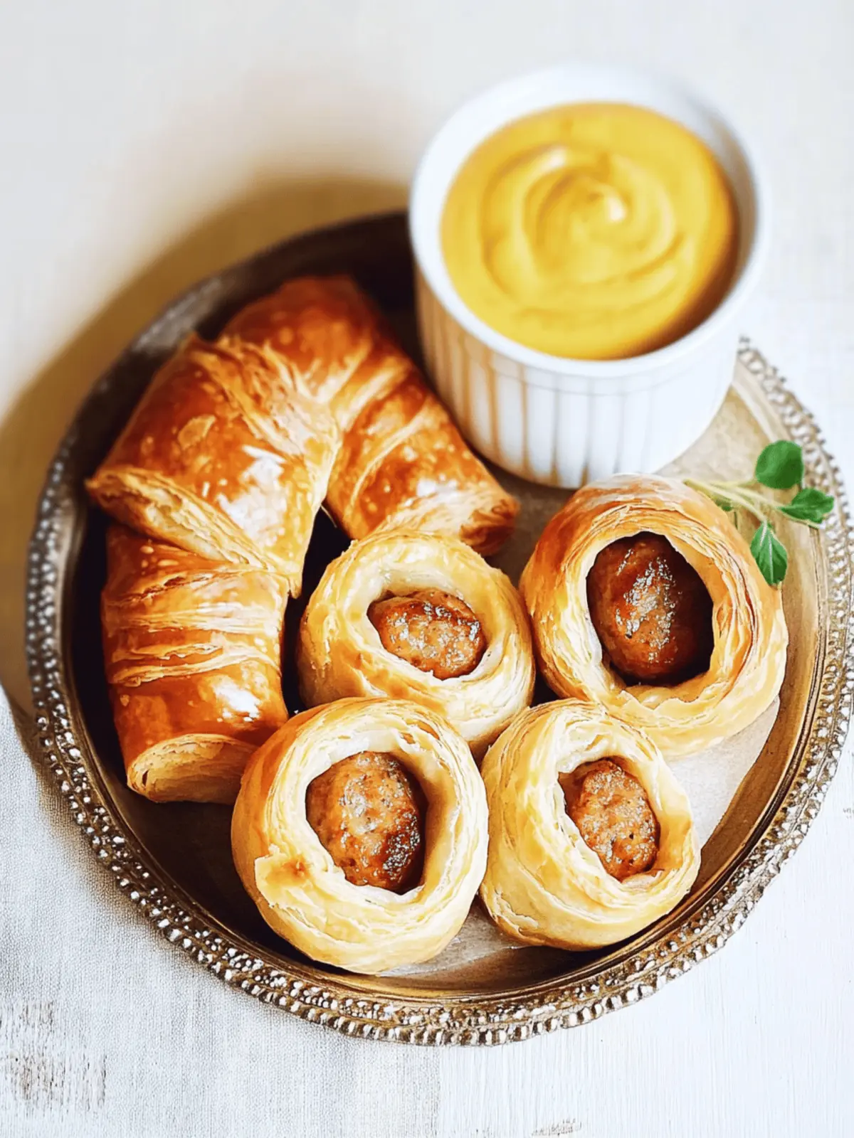 Sausage Rolls with Puff Pastry