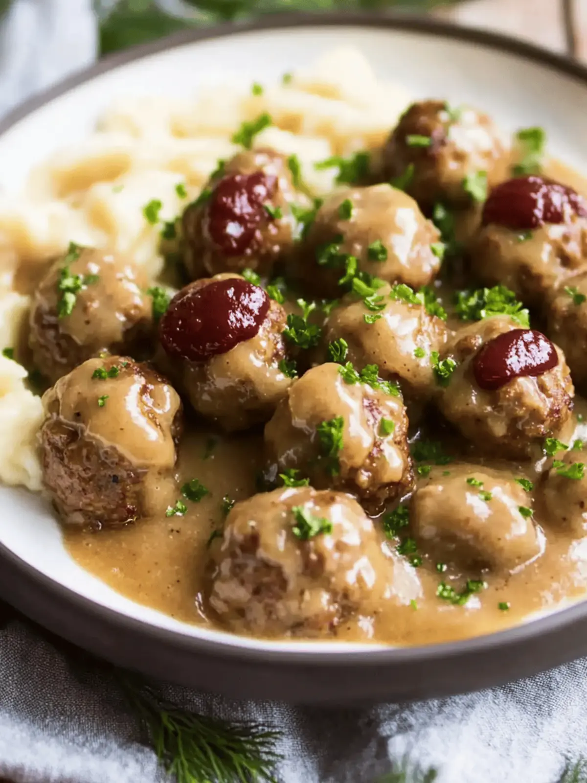 Swedish Meatballs With Rich Gravy