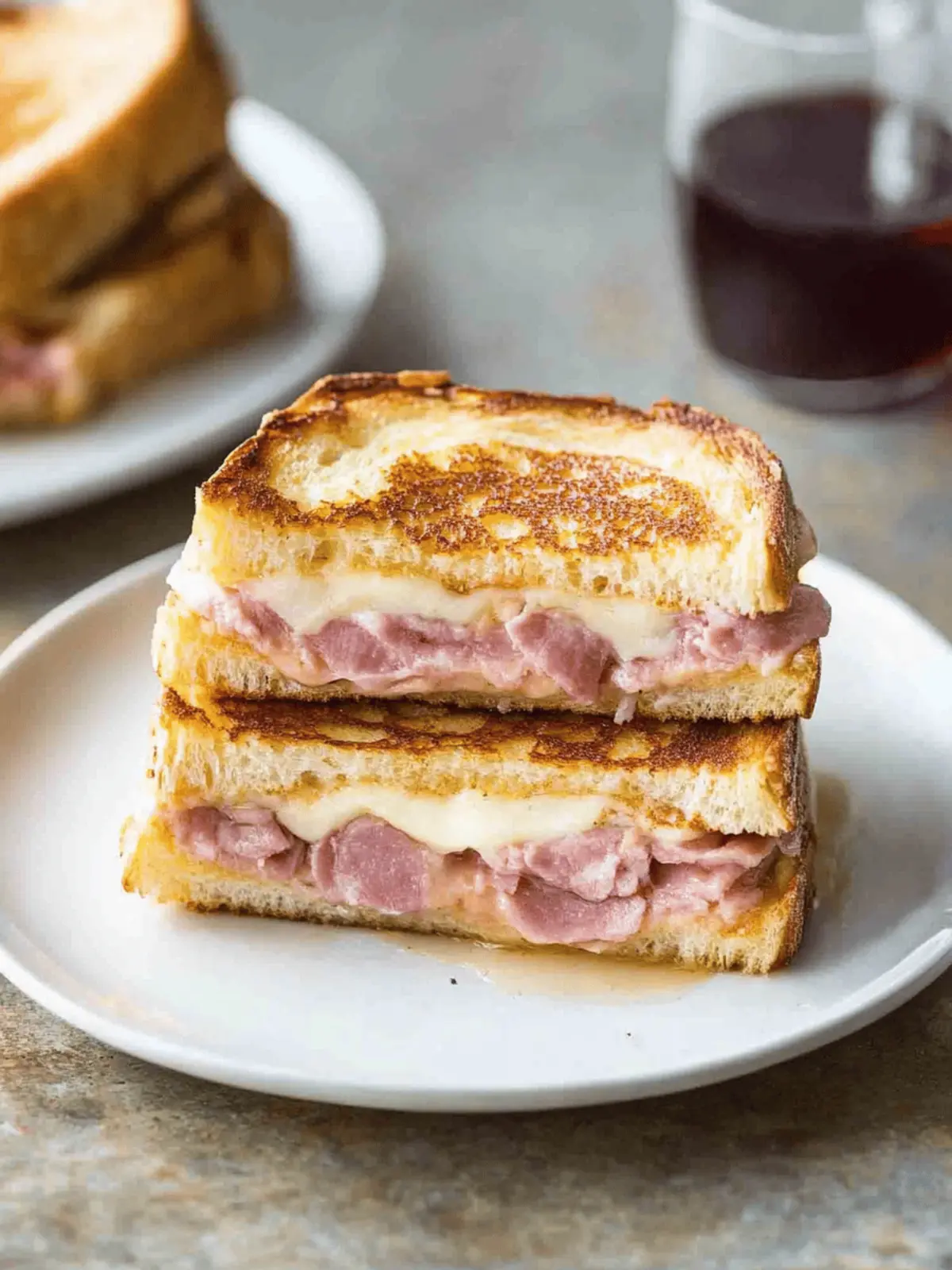 Monte Cristo Sandwich (Ham Cheese French Toast)