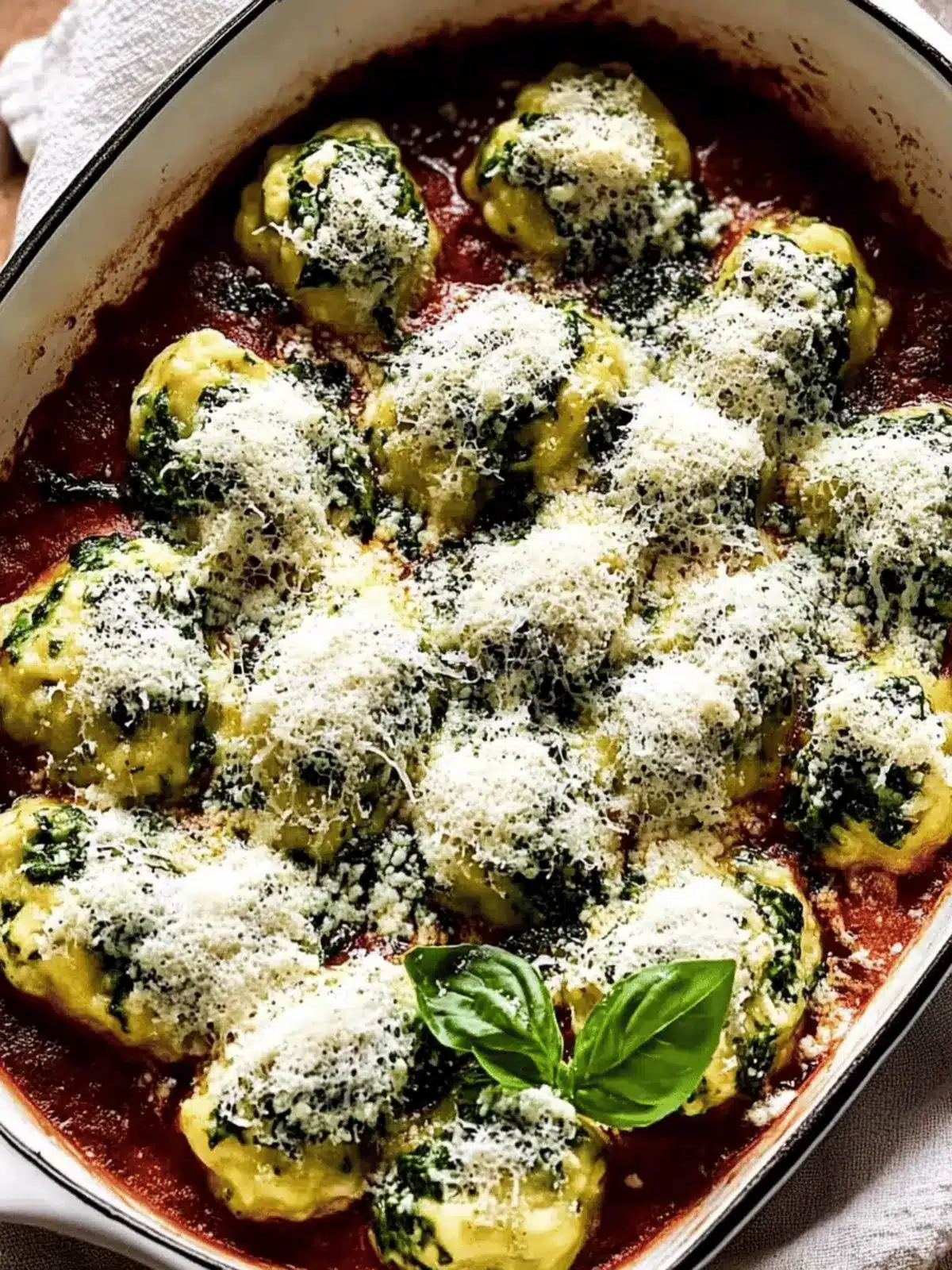 Malfatti (Italian spinach ricotta dumplings)