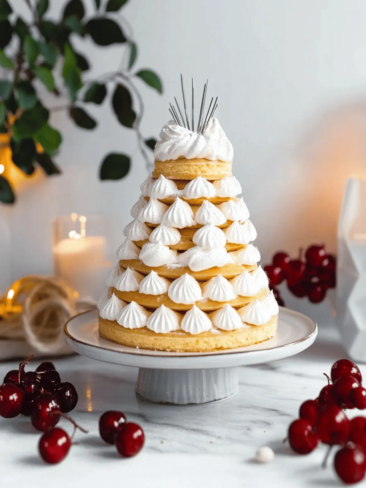 Kransekage (Marzipan Wreath Cake)