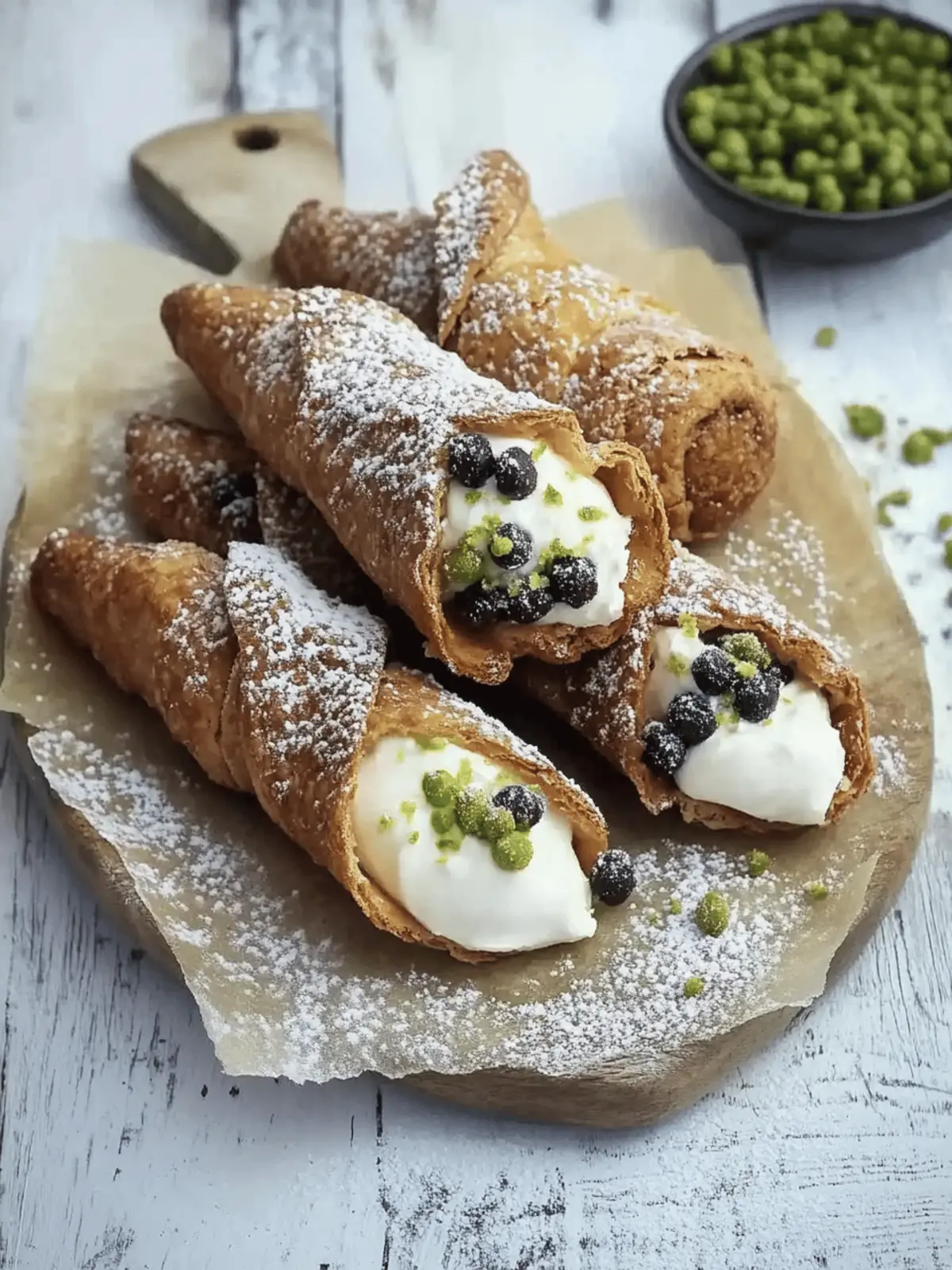 Sicilian Cannoli with Ricotta Filling
