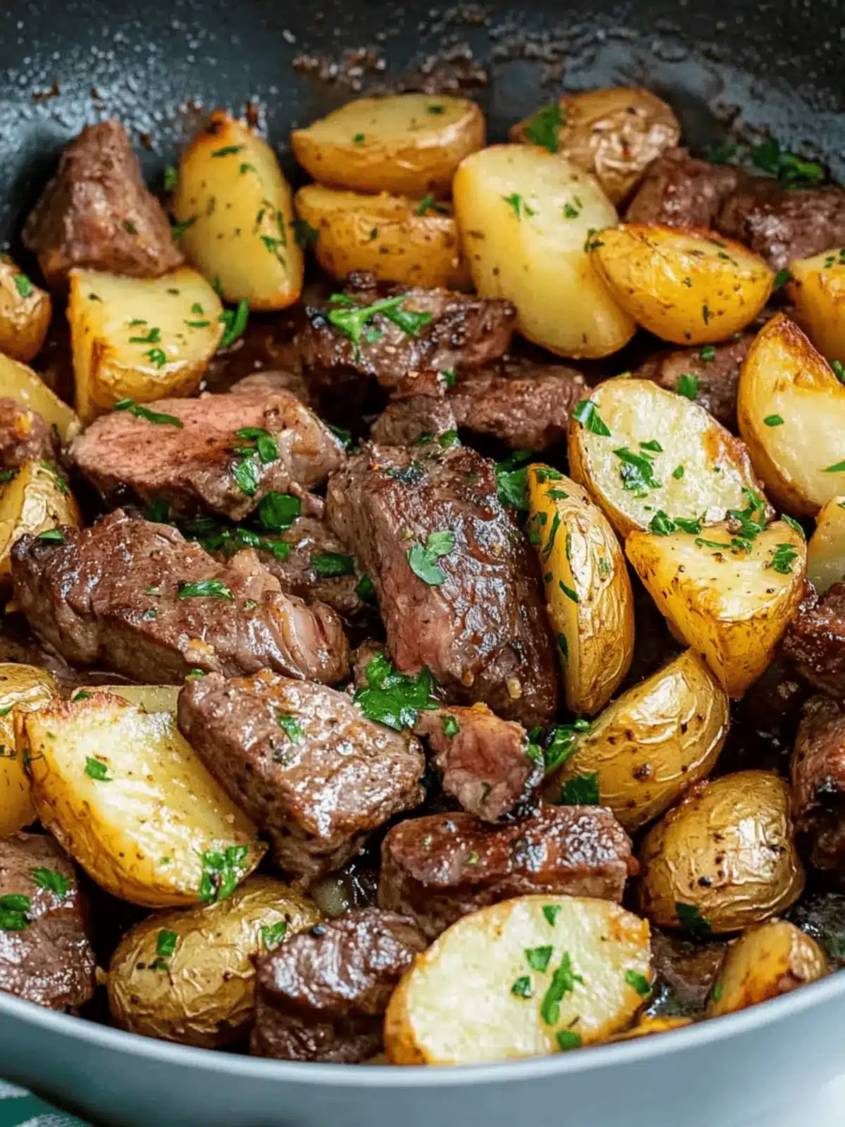 Garlic Butter Steak And Potatoes