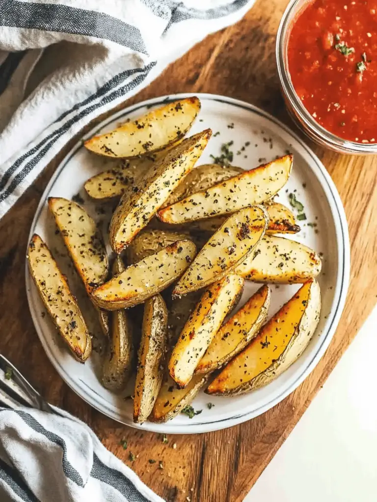 Oven-Roasted Ranch Potato Wedges
