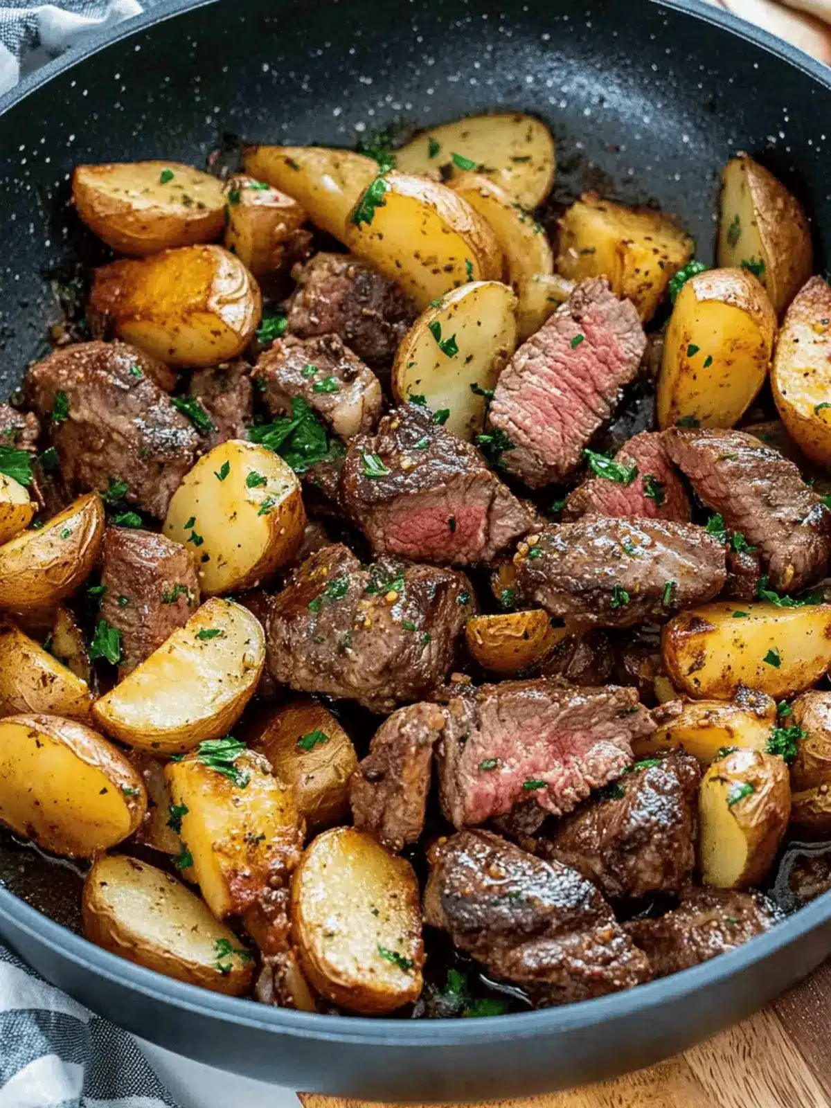 Garlic Butter Steak And Potatoes