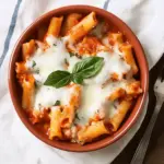 Baked Ziti With Two Mozzarellas and Parmesan Cream Sauce