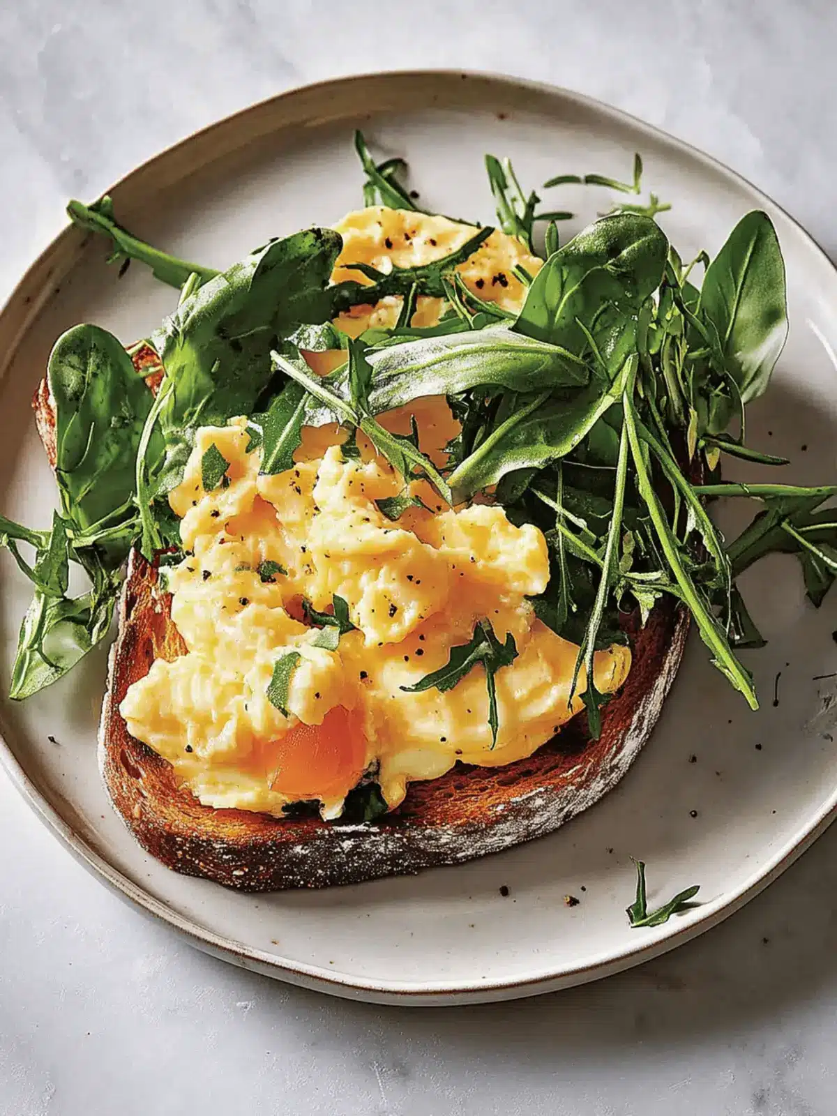 Trout Toast with Soft Scrambled Eggs