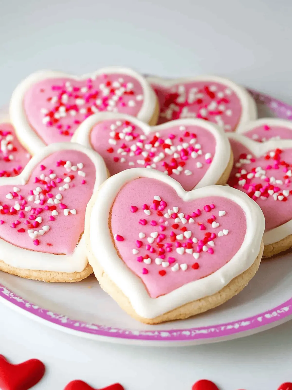 Heart Sugar Cookies with Buttercream Icing