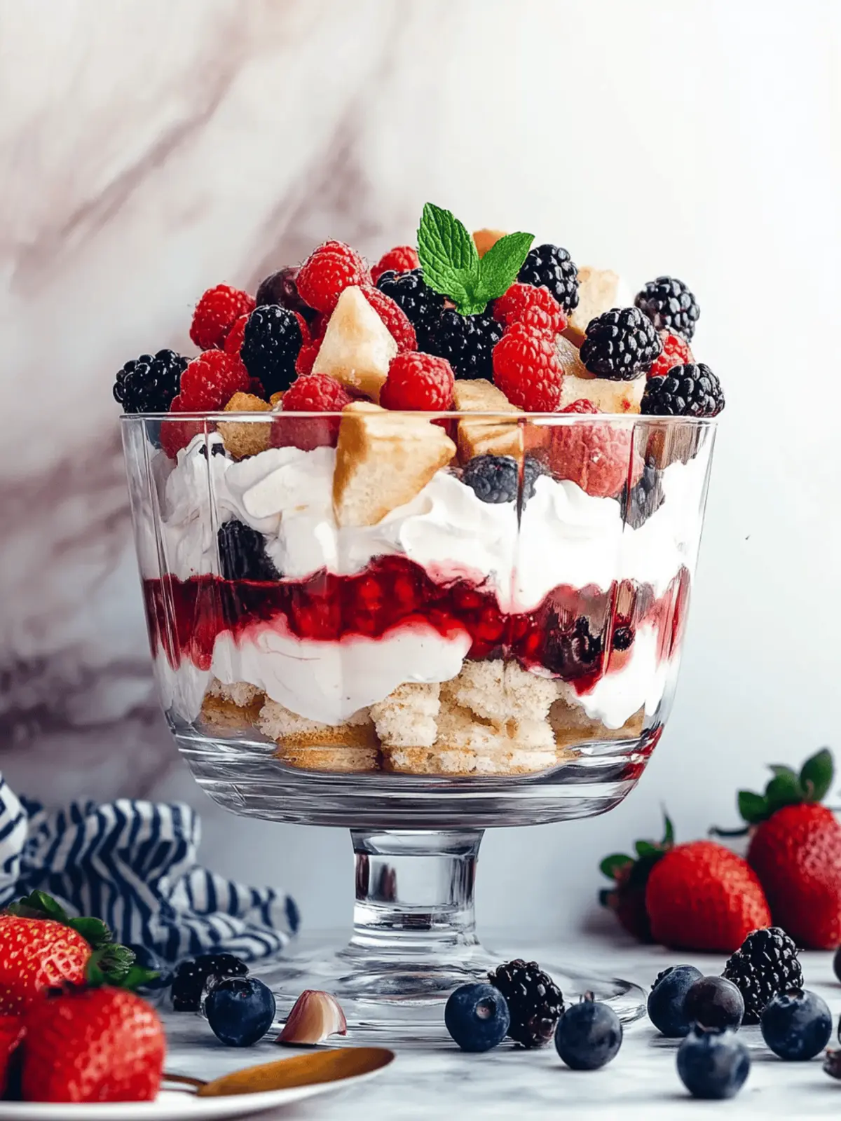 Delightful Mixed Berry Trifle with Luscious Lemon Cream 2 Mixed Berry Trifle