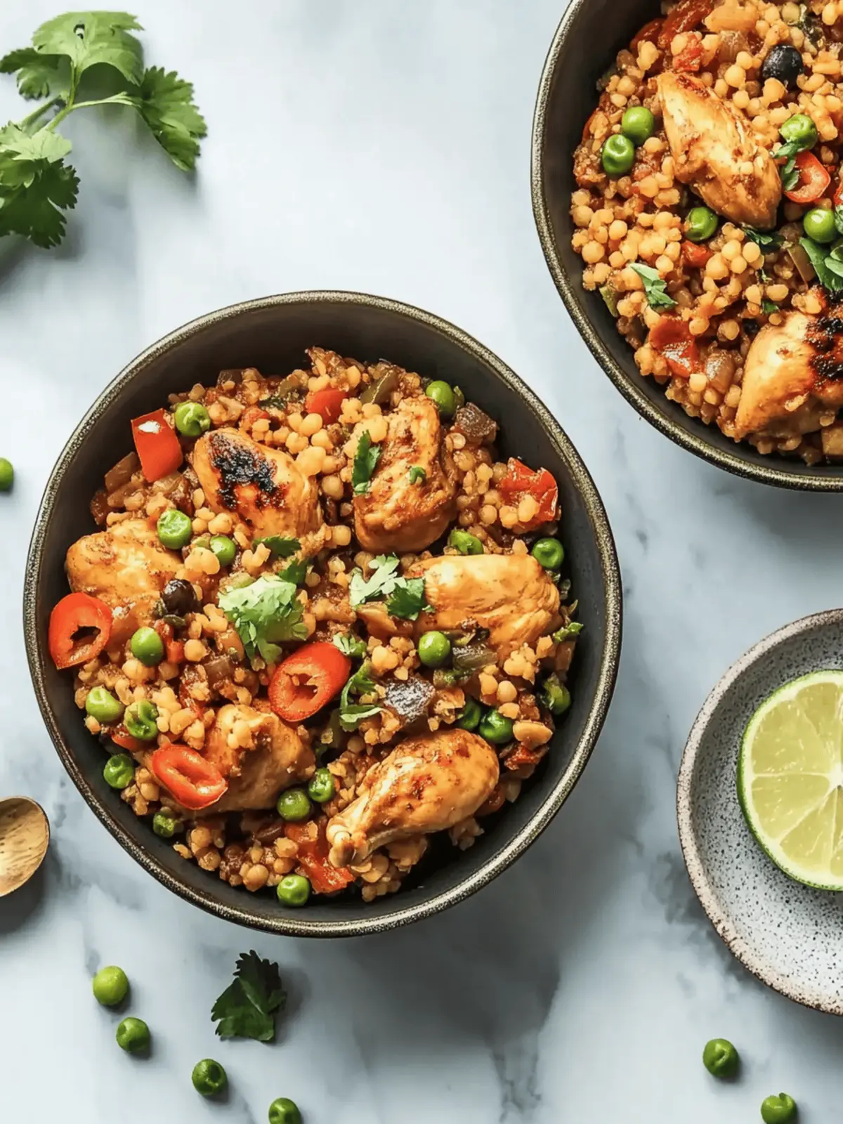Trinidad Pelau Chicken and Pigeon Peas