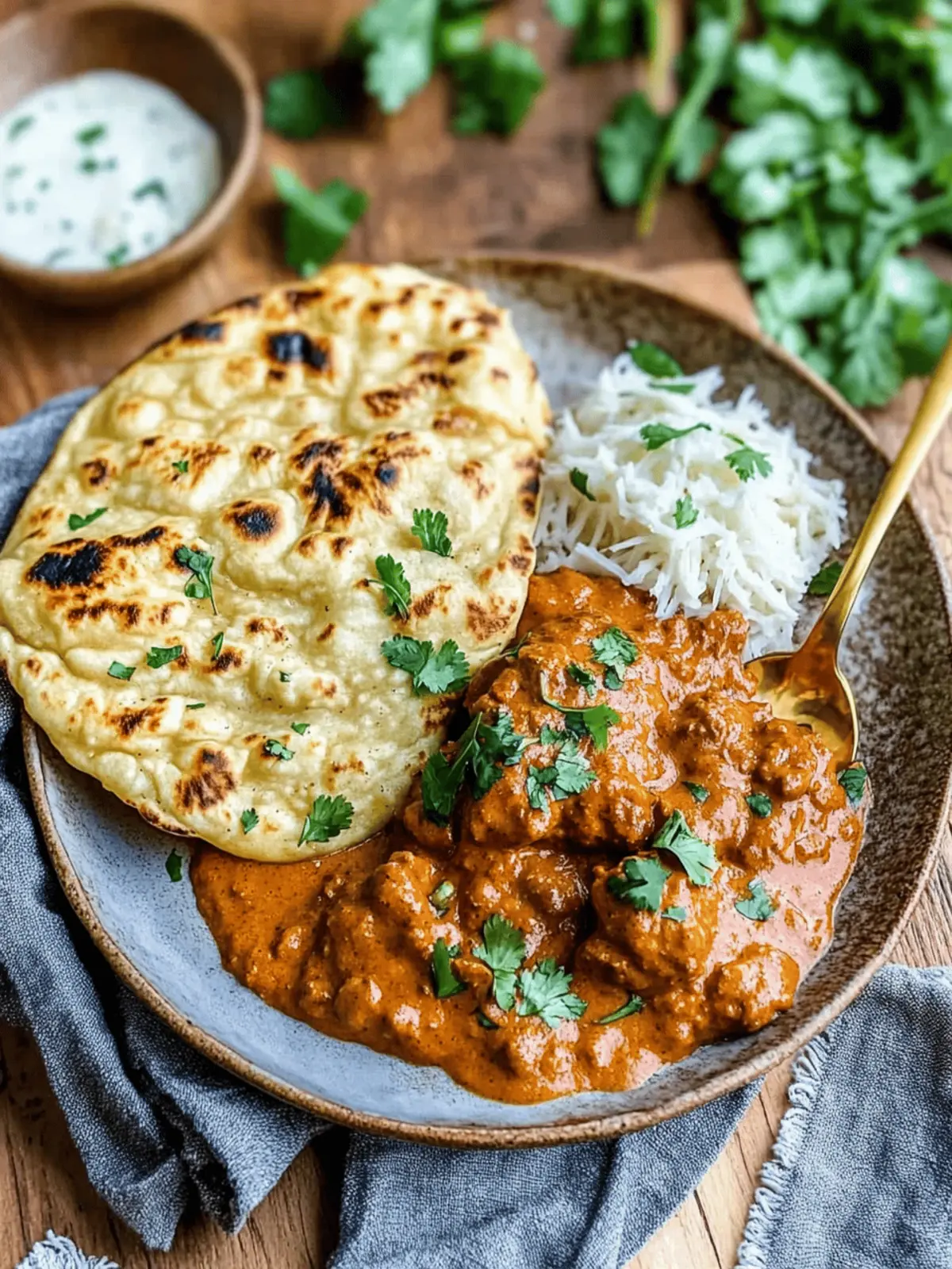 Butter Chicken with Naan
