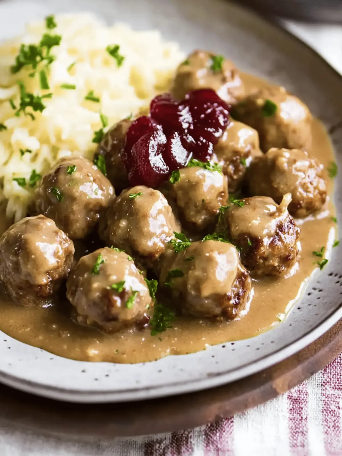 Swedish Meatballs With Rich Gravy
