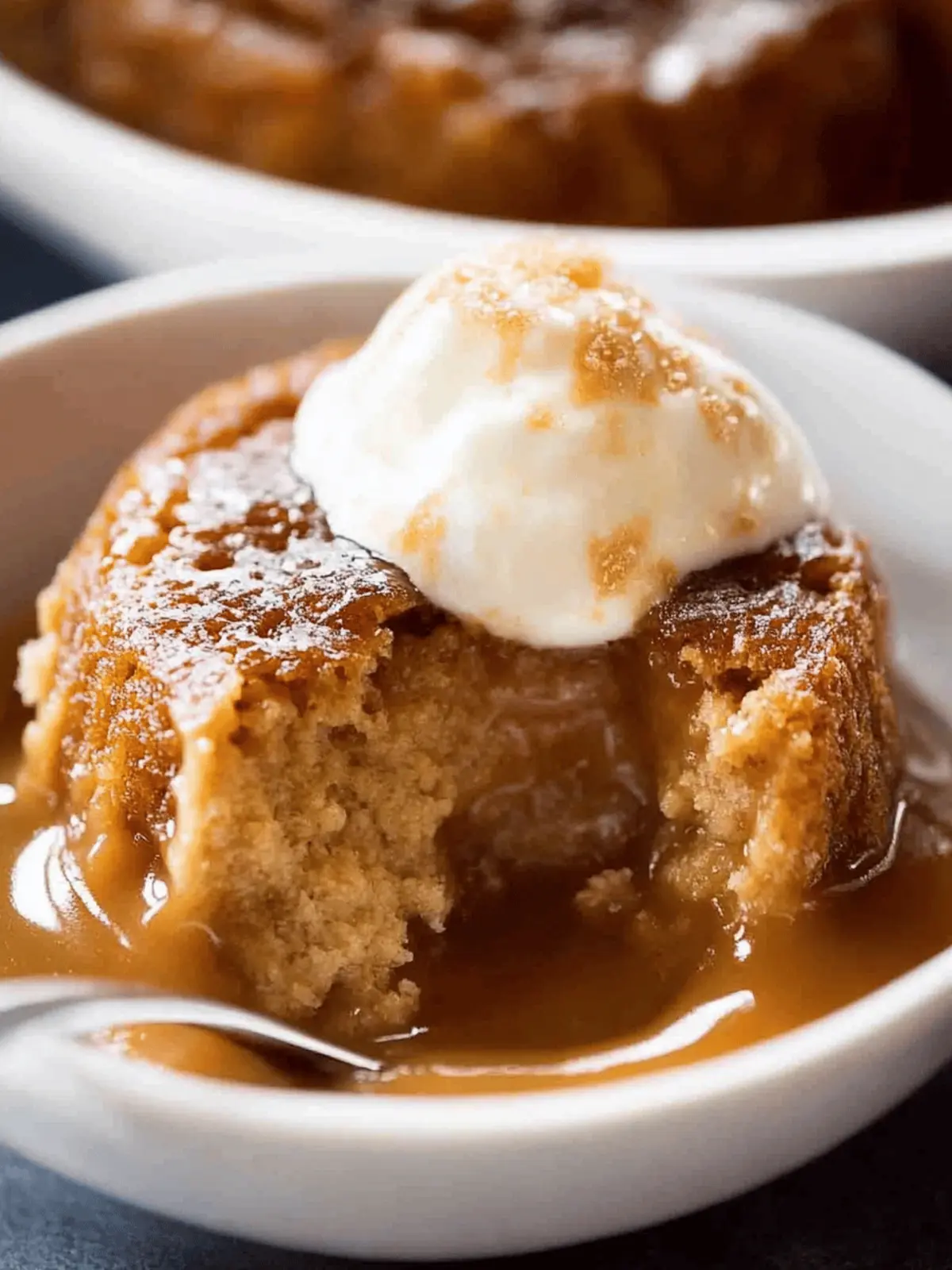 Self Saucing Butterscotch Pudding