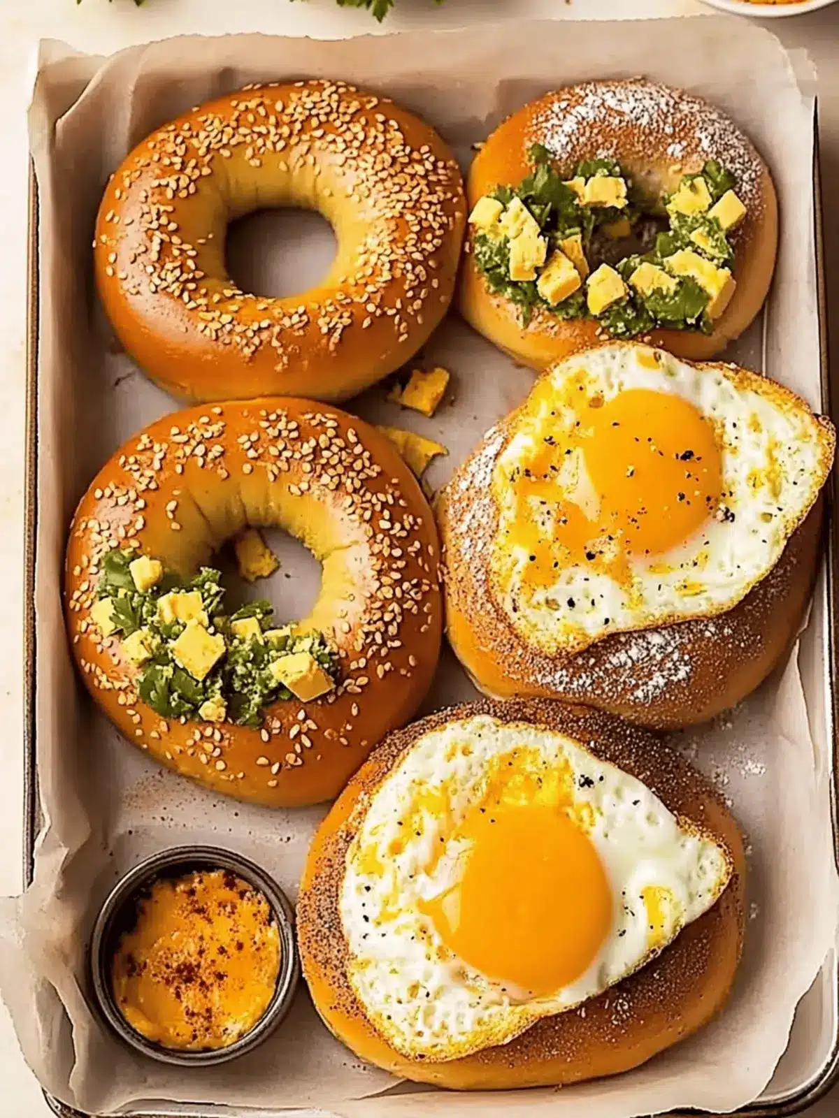 Bagel with Eggs and Cheese