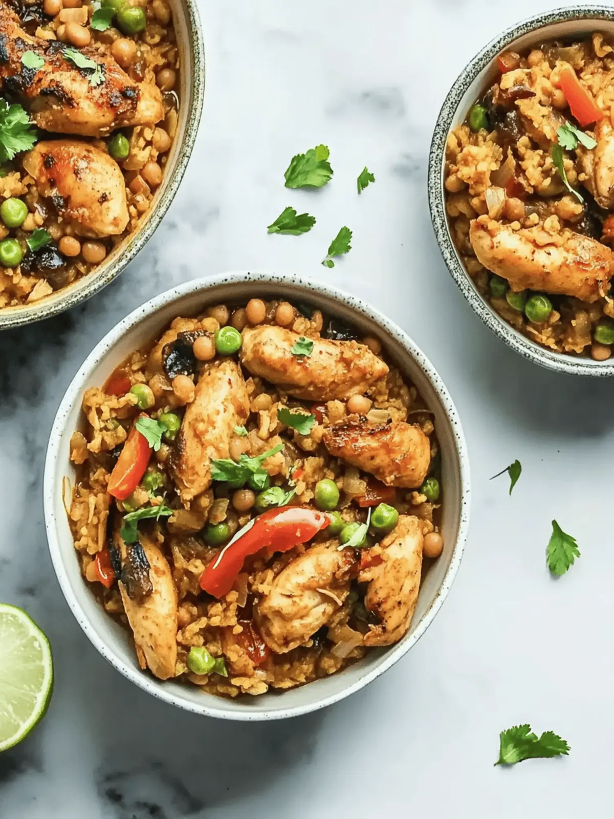 Trinidad Pelau Chicken and Pigeon Peas