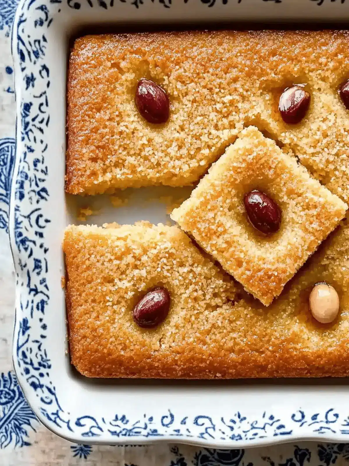 Irresistible Basbousa: Your New Favorite Middle Eastern Treat 5 Basbousa (Middle Eastern Semolina Cake)