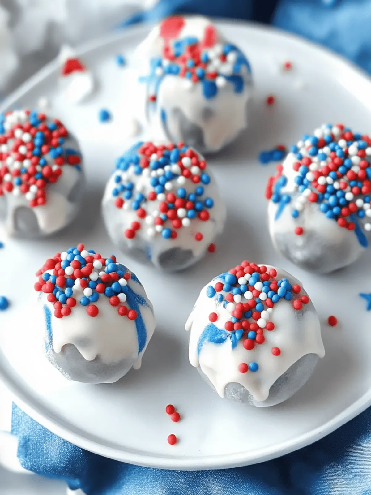 4th of July Cake Pops