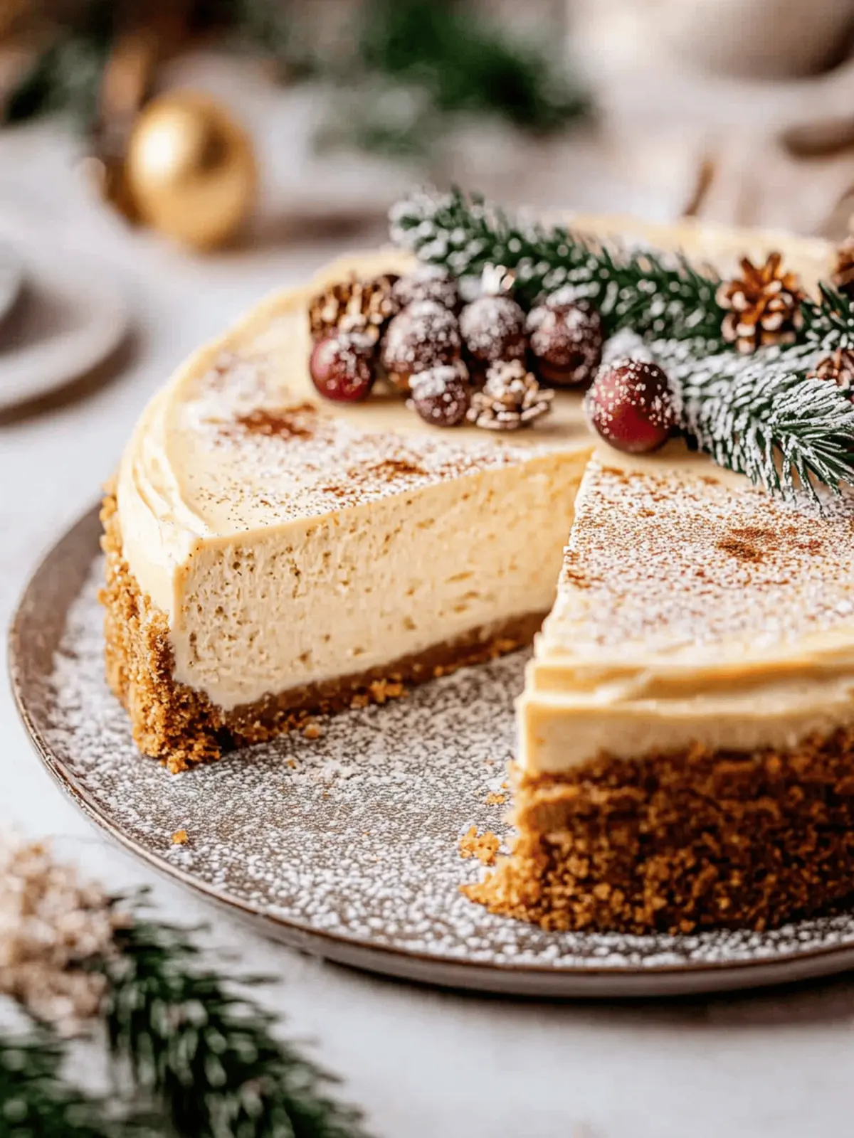 Indulge in Creamy Eggnog Cheesecake Bliss for the Holidays 4 Eggnog cheesecake