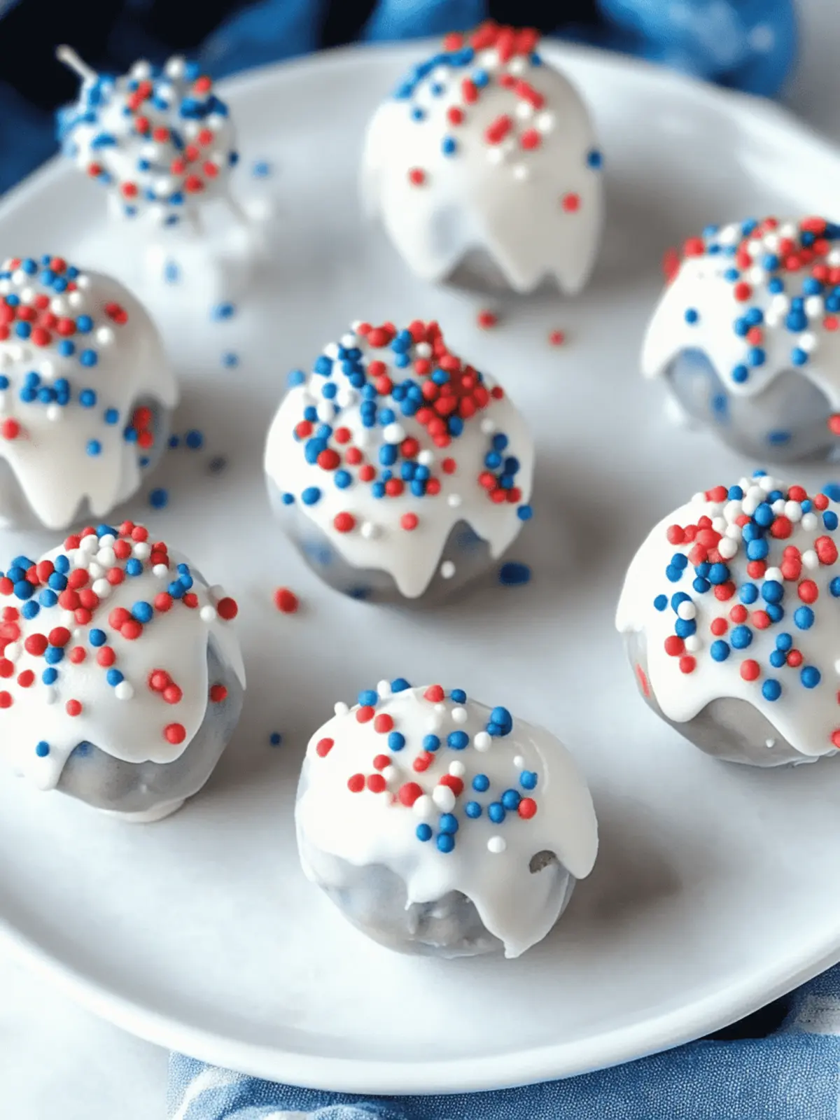 4th of July Cake Pops