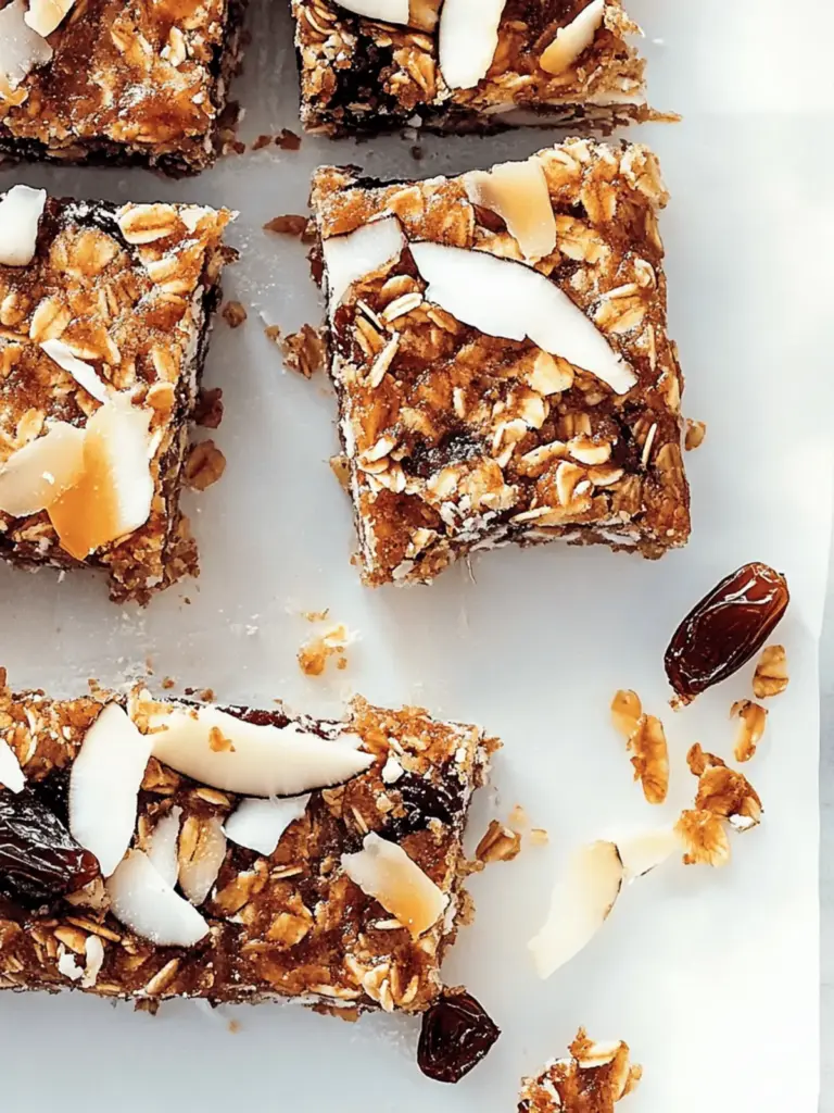 Coconut-Date Power Breakfast Bars