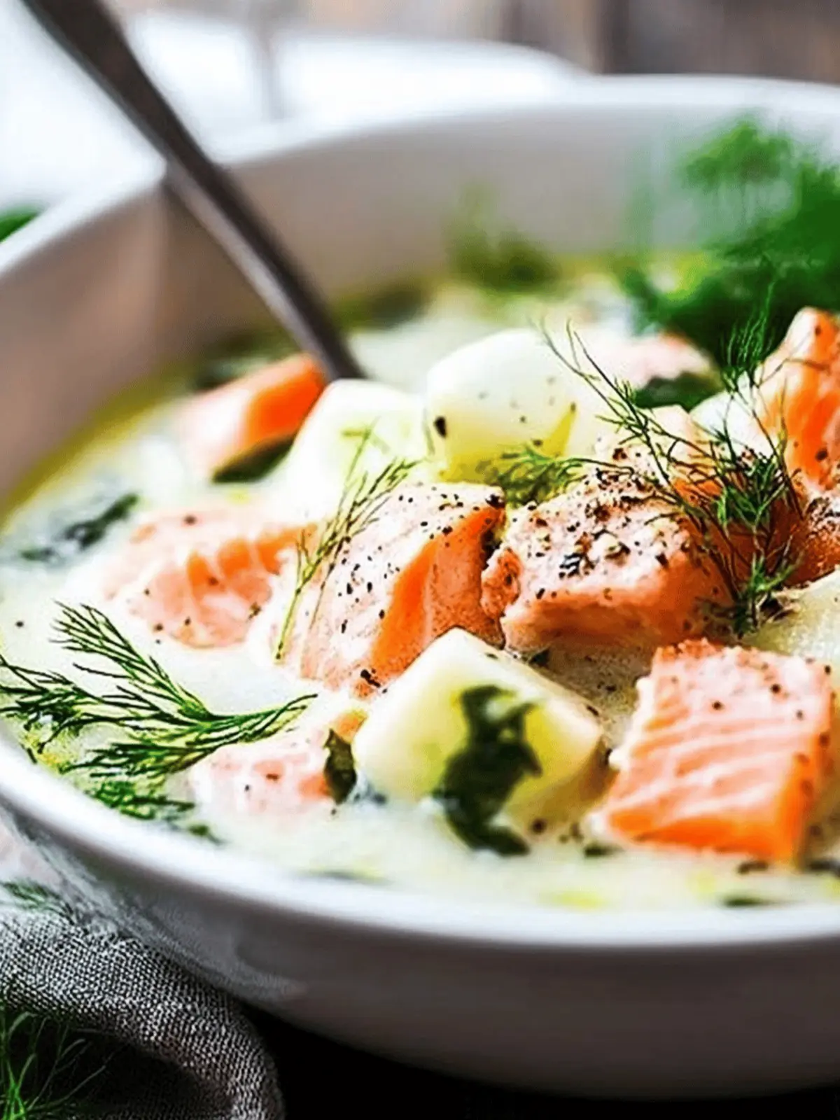 Finnish Salmon Soup (Lohikeitto)