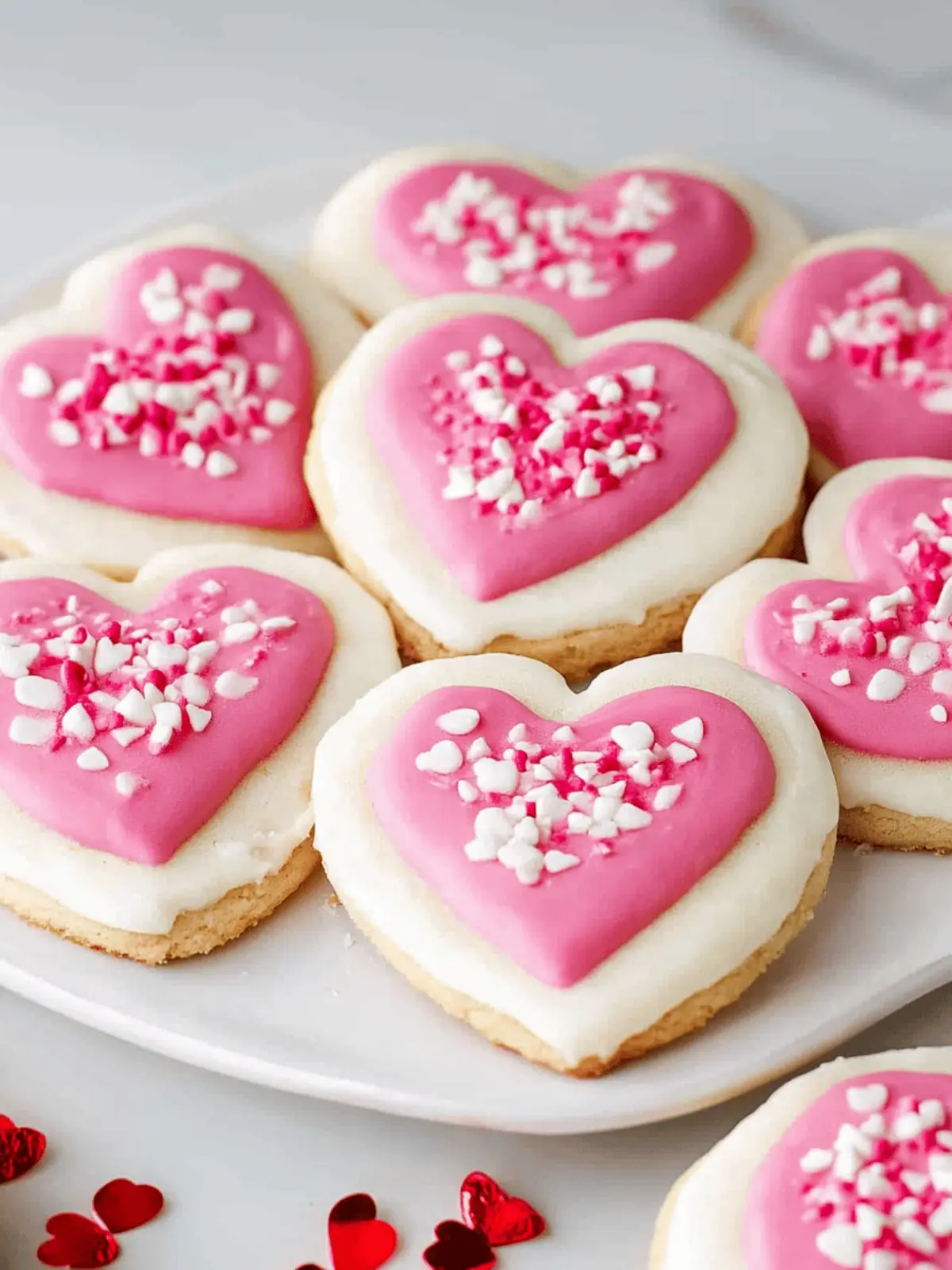 Heart Sugar Cookies with Buttercream Icing