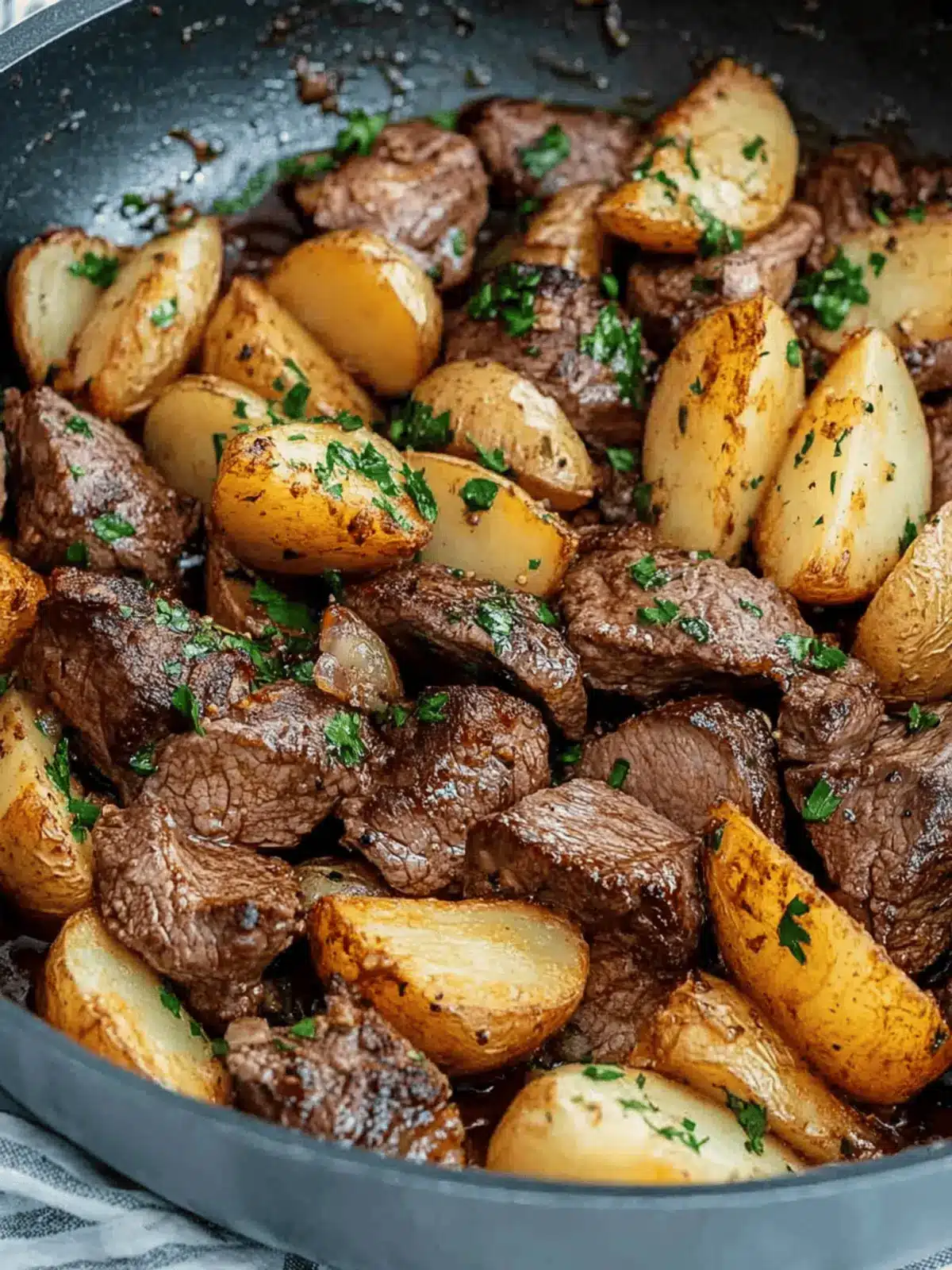 Garlic Butter Steak And Potatoes
