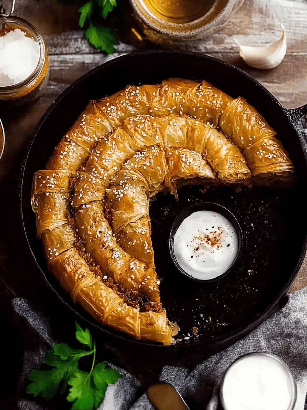 Borek – Spiced lamb filo pastry