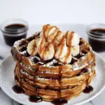 Caramelized Coconut Banana Bread Waffle French Toast Bliss 8 caramelized coconut banana bread waffle french toast