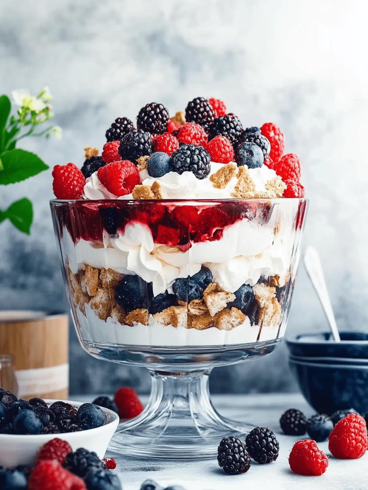 Delightful Mixed Berry Trifle with Luscious Lemon Cream 3 Mixed Berry Trifle