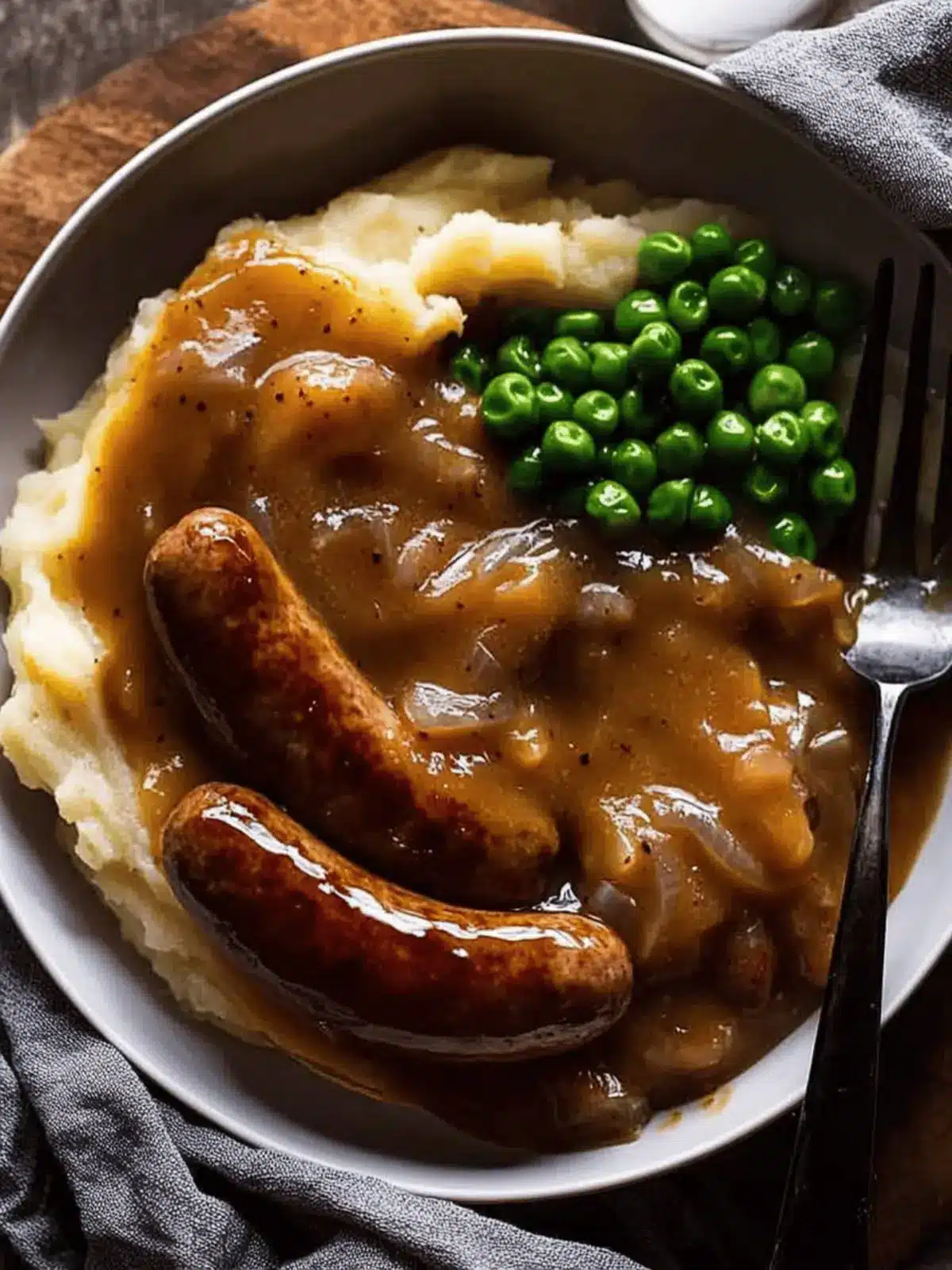 Bangers and Mash (Sausage with Onion Gravy)