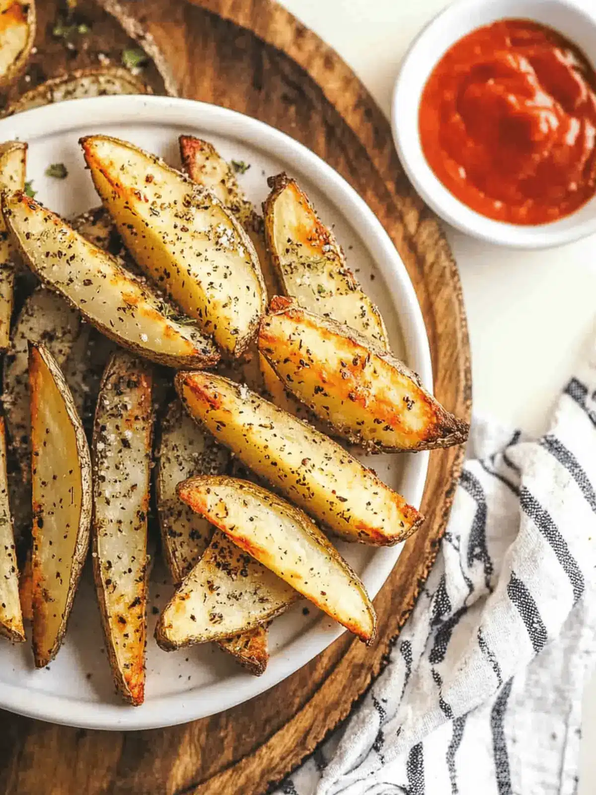 Oven-Roasted Ranch Potato Wedges