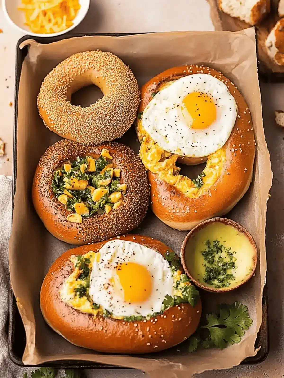 Bagel with Eggs and Cheese