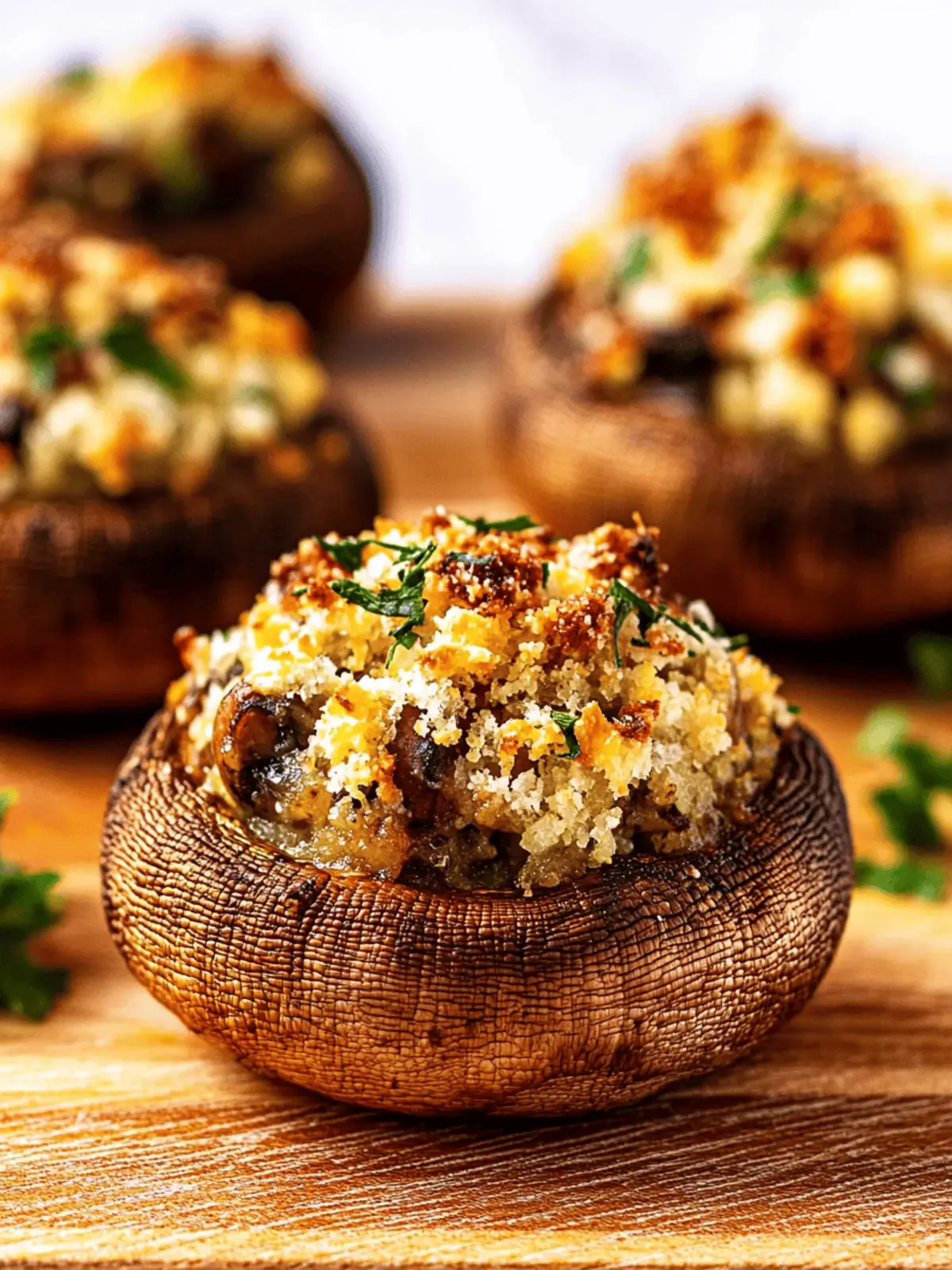 Garlic Parmesan Stuffed Mushrooms