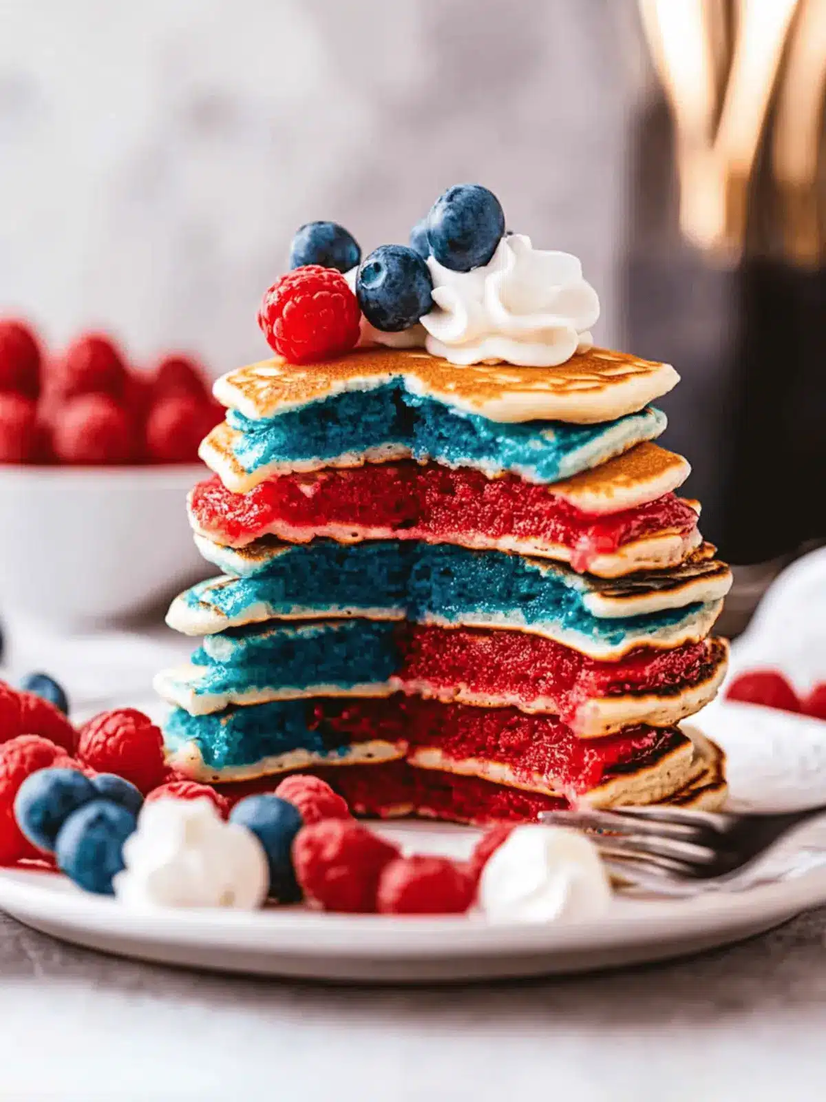 Red, White, and Blue Pancakes