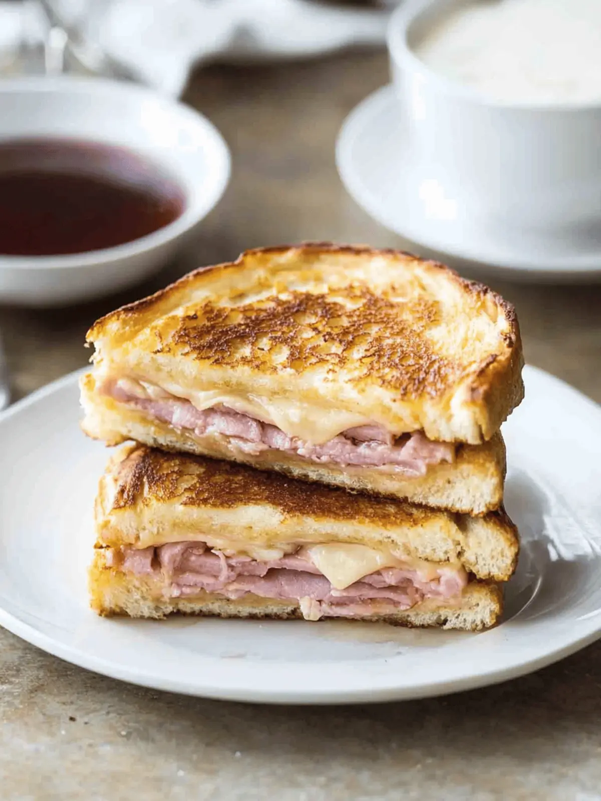 Monte Cristo Sandwich (Ham Cheese French Toast)