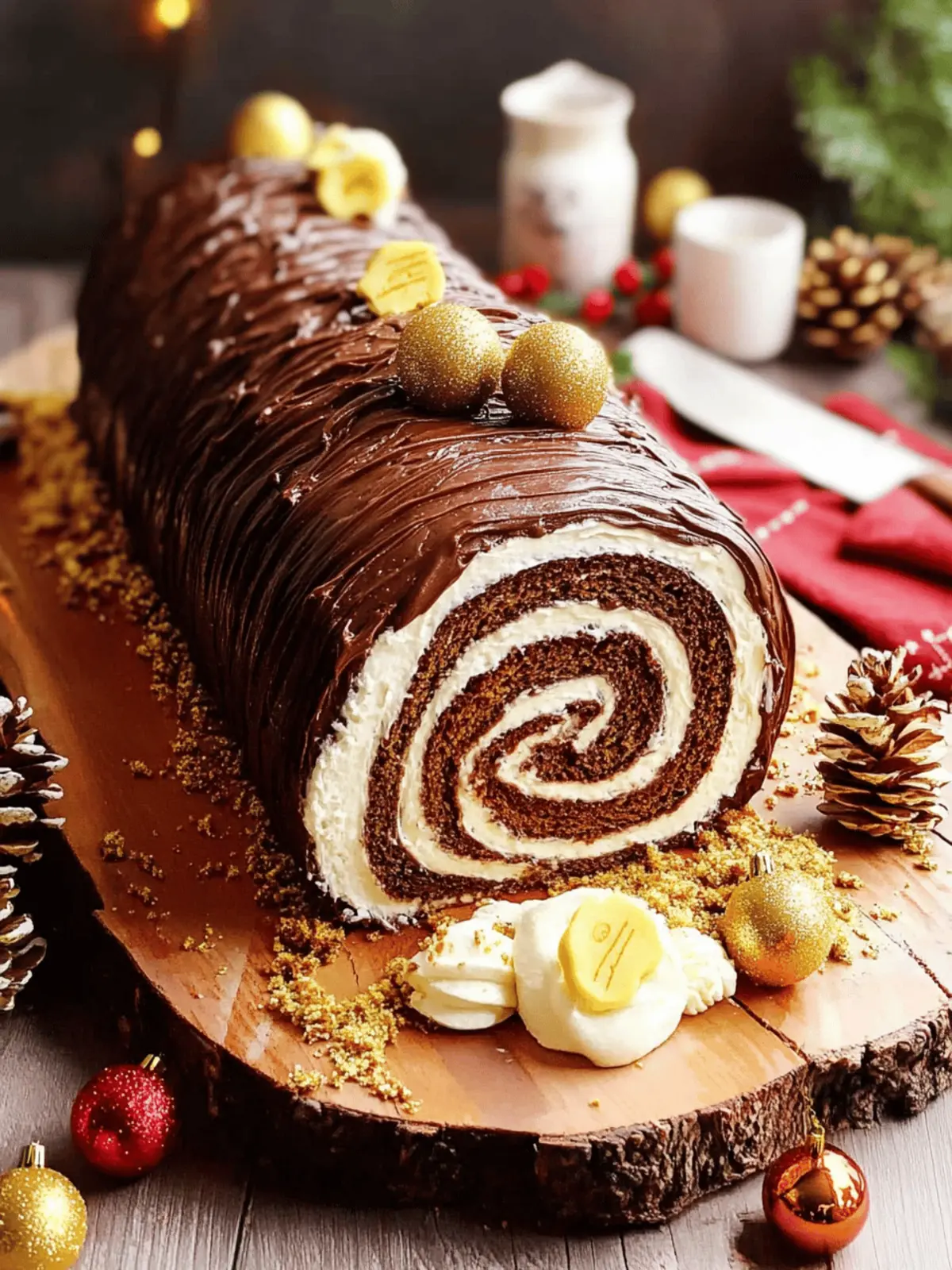 Decadent Bûche De Noël: The Ultimate Yule Log Cake Recipe 4 Bûche De Noël (Yule Log Cake)