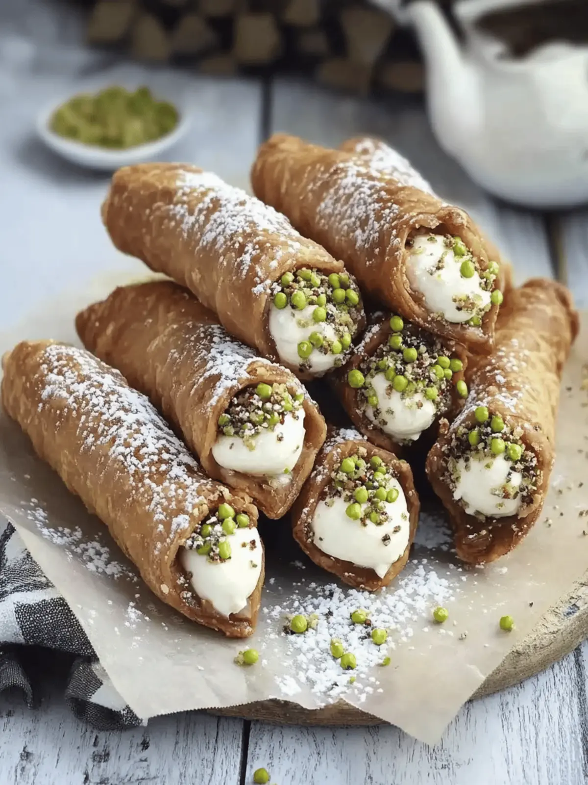 Sicilian Cannoli with Ricotta Filling