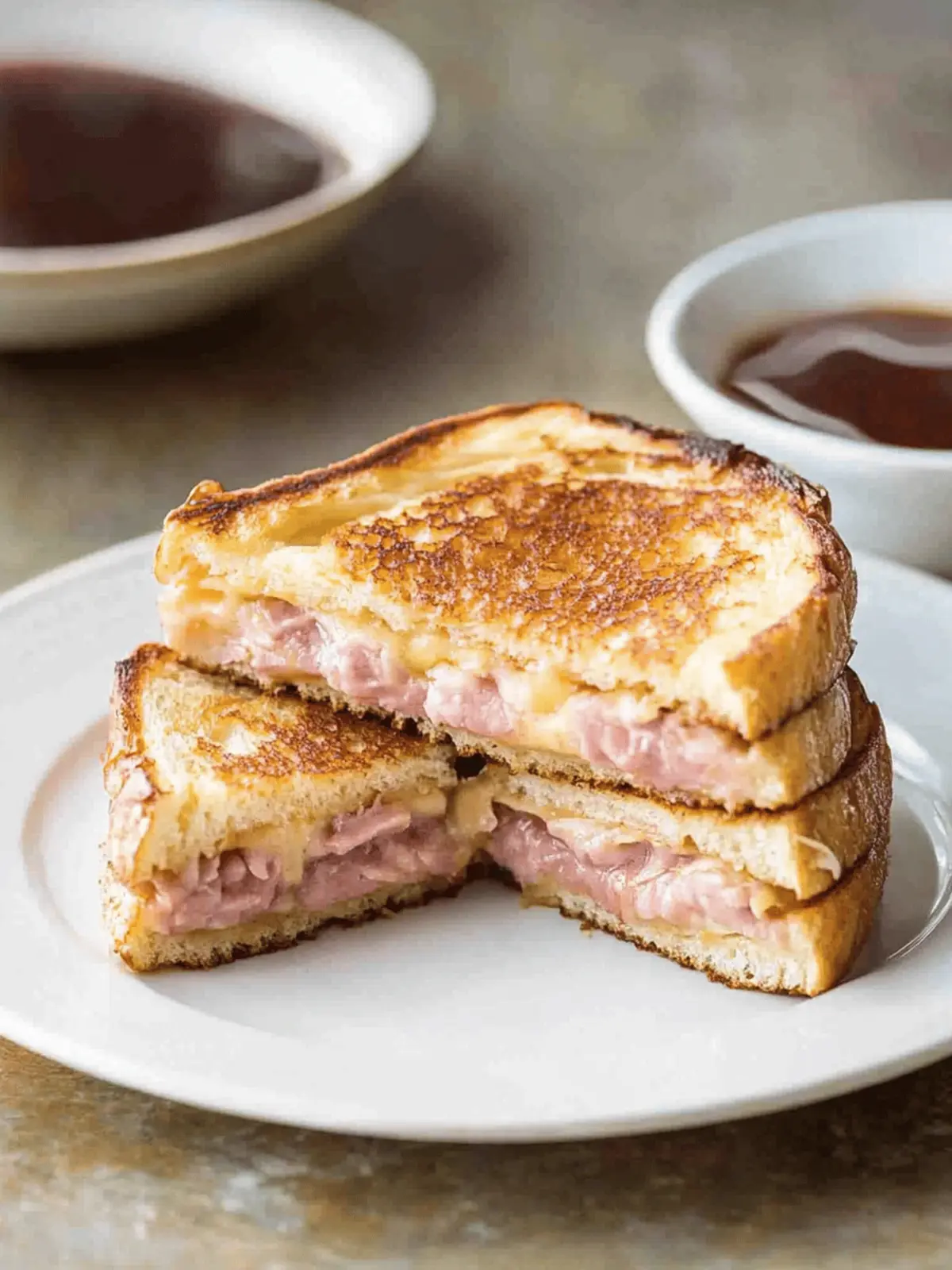 Monte Cristo Sandwich (Ham Cheese French Toast)