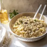 Gorgonzola Risotto with Mushrooms