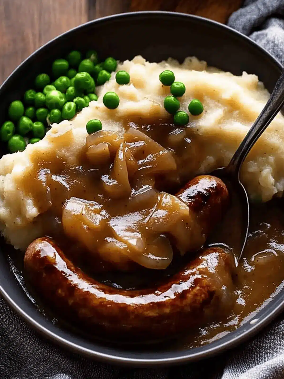 Bangers and Mash (Sausage with Onion Gravy)