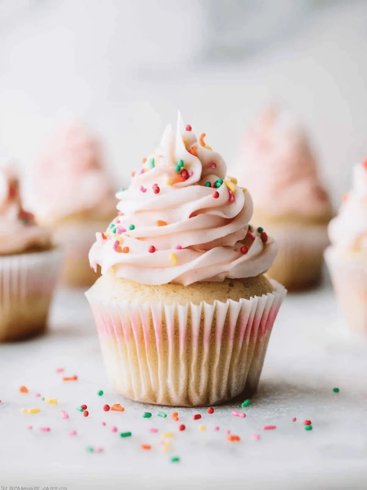 Confetti Sprinkle Cupcakes