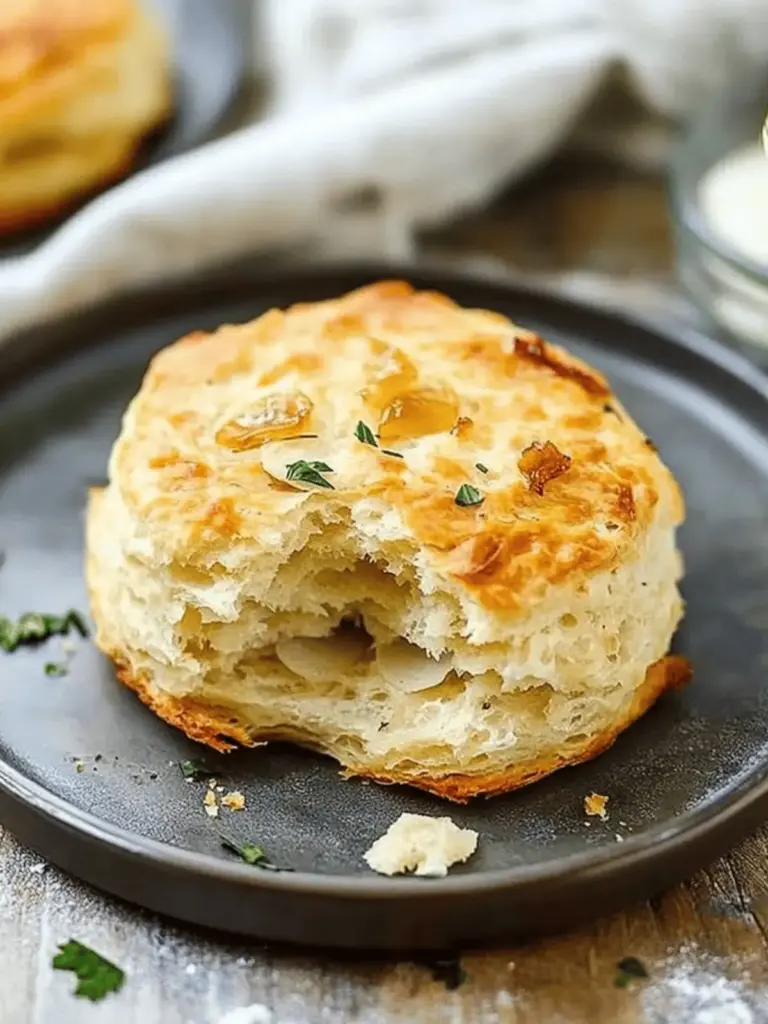 Caramelized Onion Sourdough Biscuits