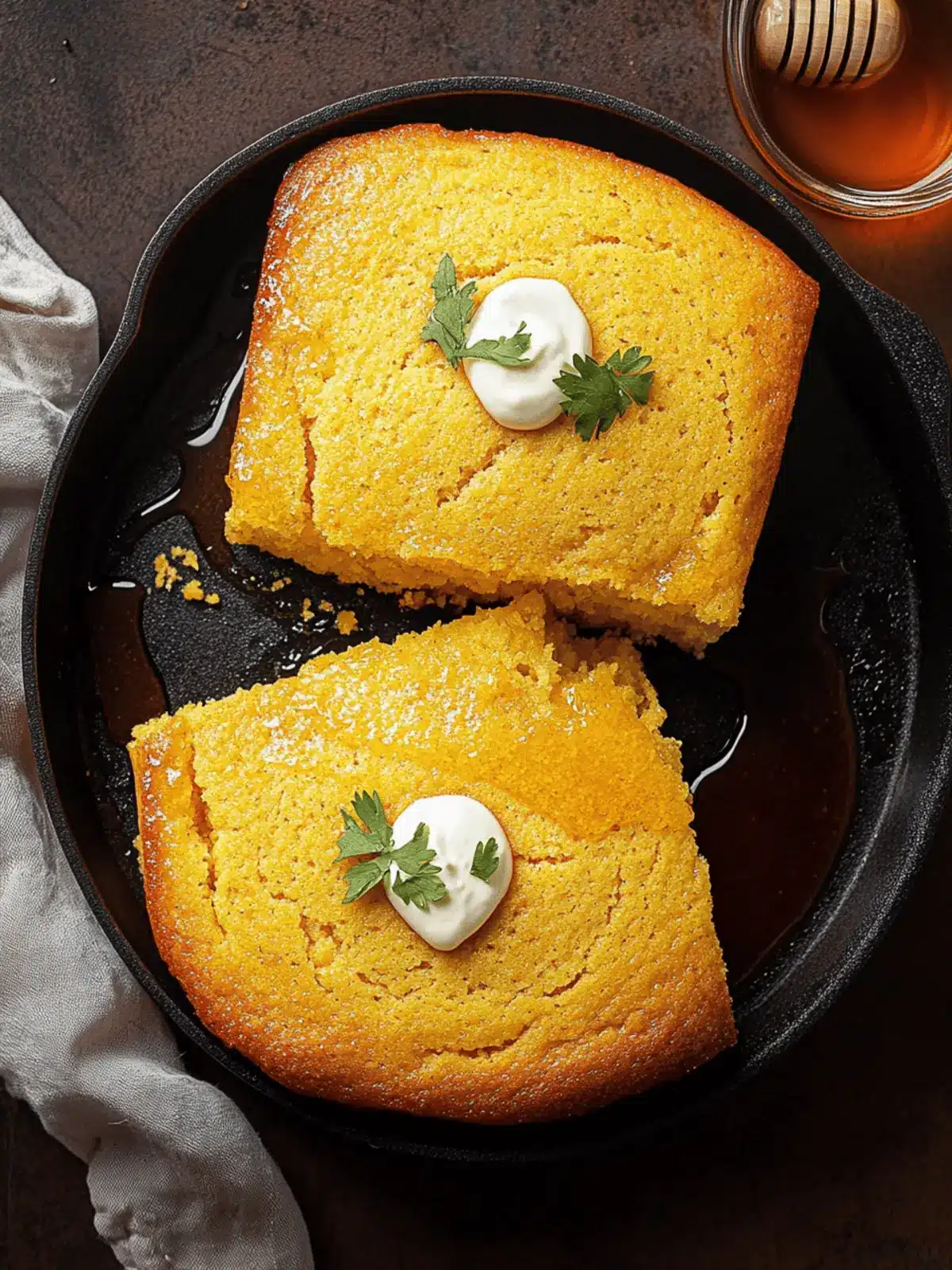 Sweet and Spicy Hot Honey Southern Cornbread Recipe 2 Hot Honey Southern Cornbread
