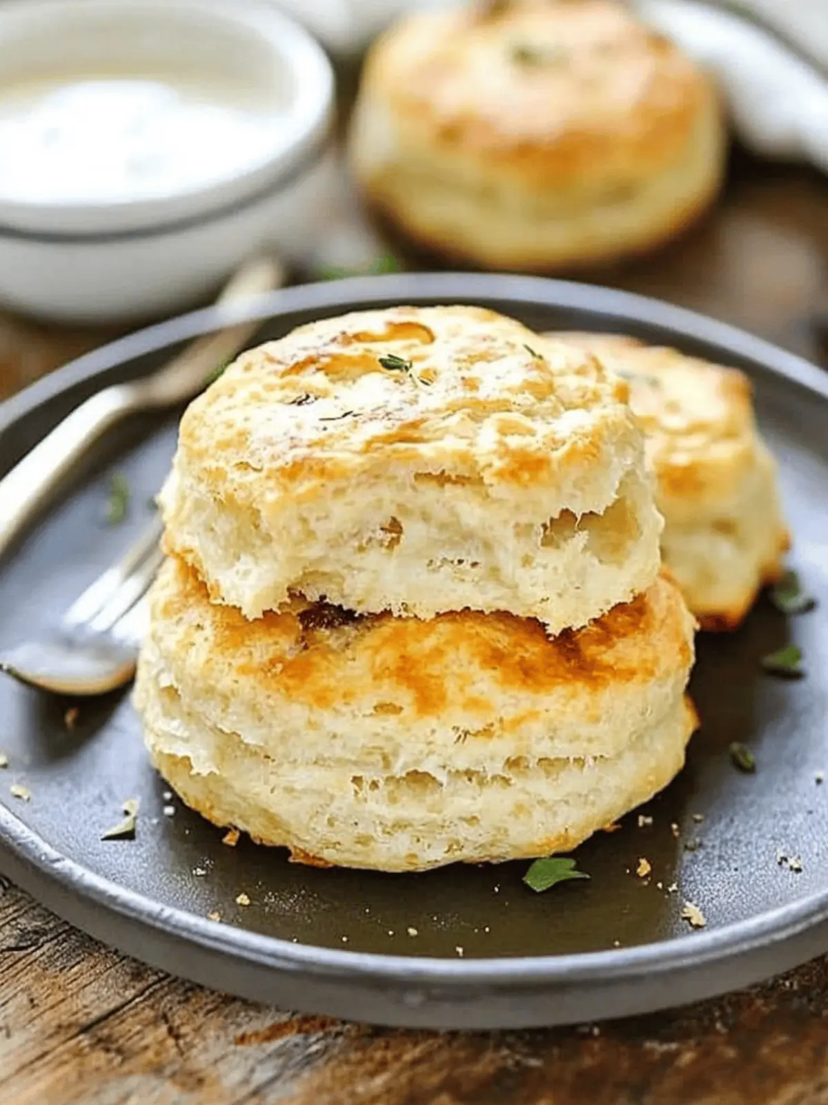 Caramelized Onion Sourdough Biscuits